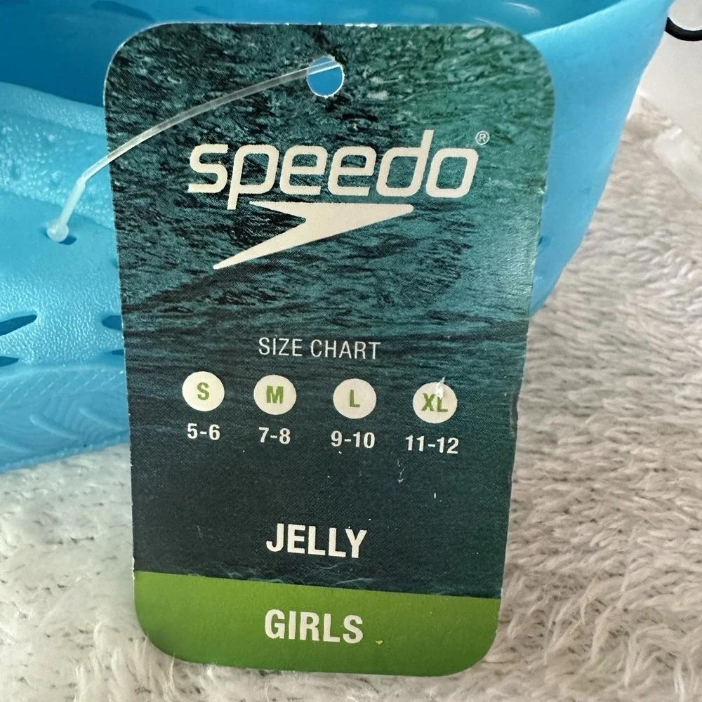 Speedo Kid's Boys Gilrs Jelly Water Aquatic Shoes Light Blue Med 5-6